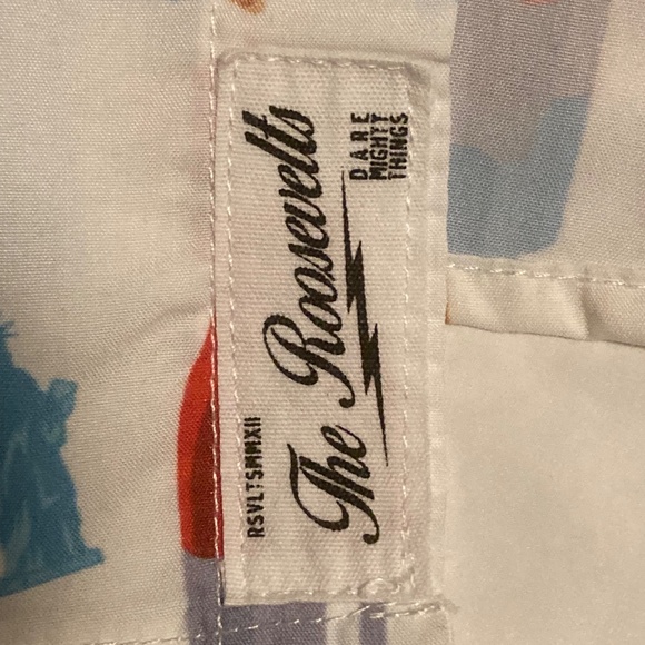 RSVLTS shirt XXL button up 4th of July bomb pop Statue of Liberty shirt KUNUFLEX - Picture 8 of 8